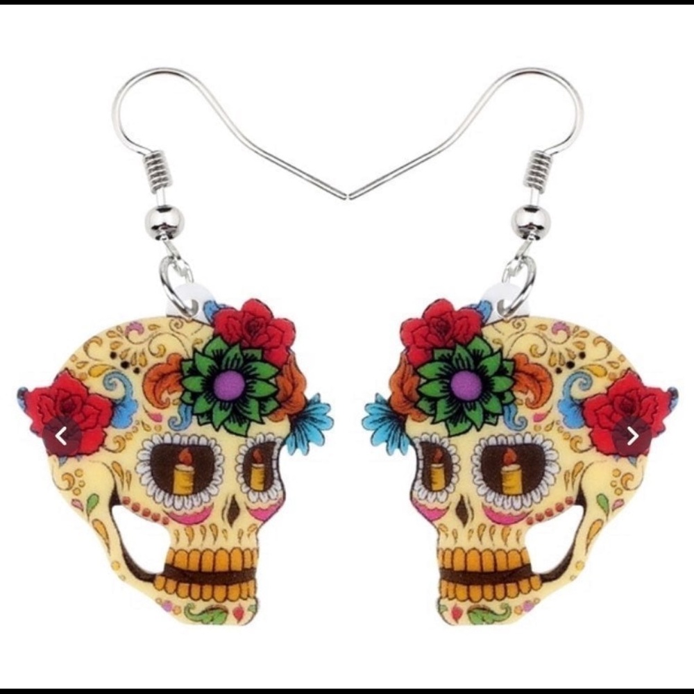 Skull Candle Earrings